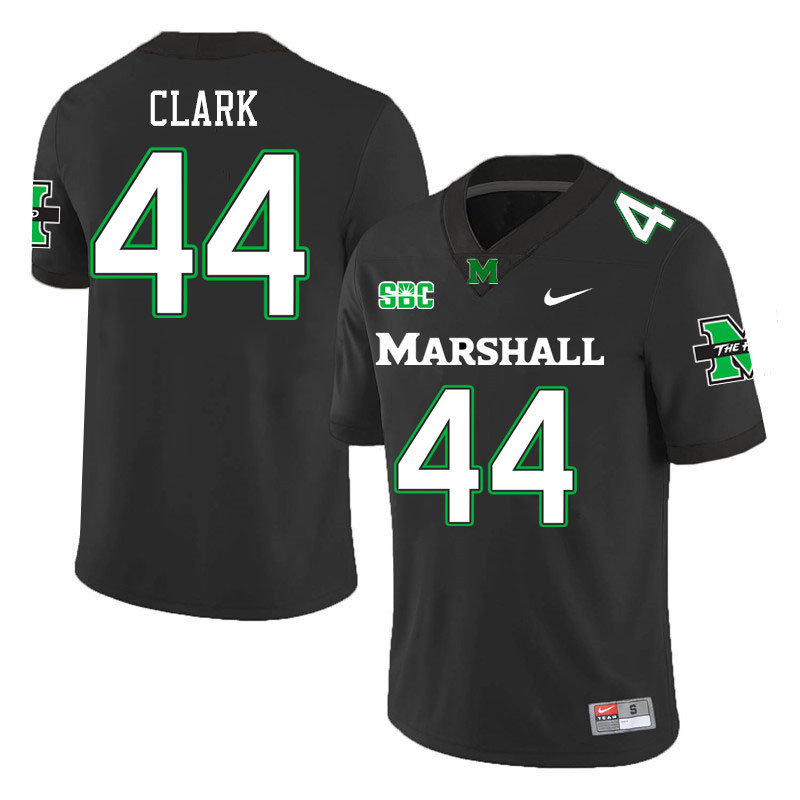 Men #44 Chason Clark Marshall Thundering Herd SBC Conference College Football Jerseys Stitched-Black